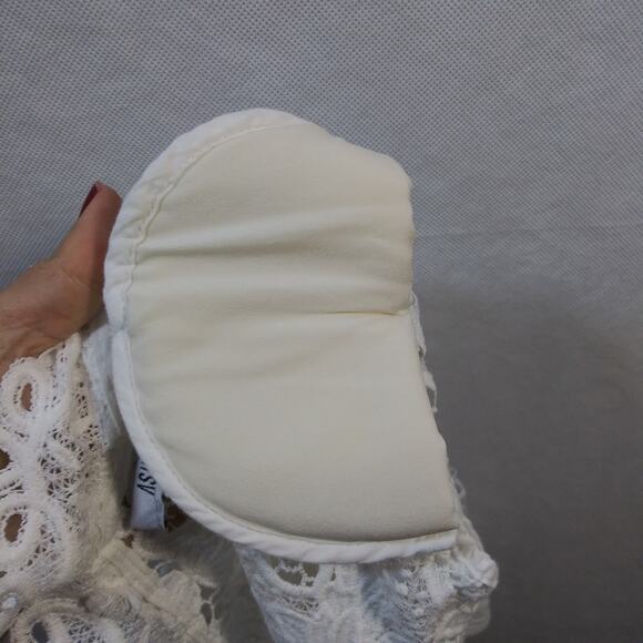 Asilio The Mind Fall Top White Lace Crop Topper Size 4 - Picture 11 of 11